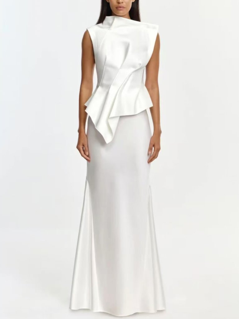 Acler Harty Gown Maxi Dress Us 6/8 Ivory White Wedding Party Cocktail